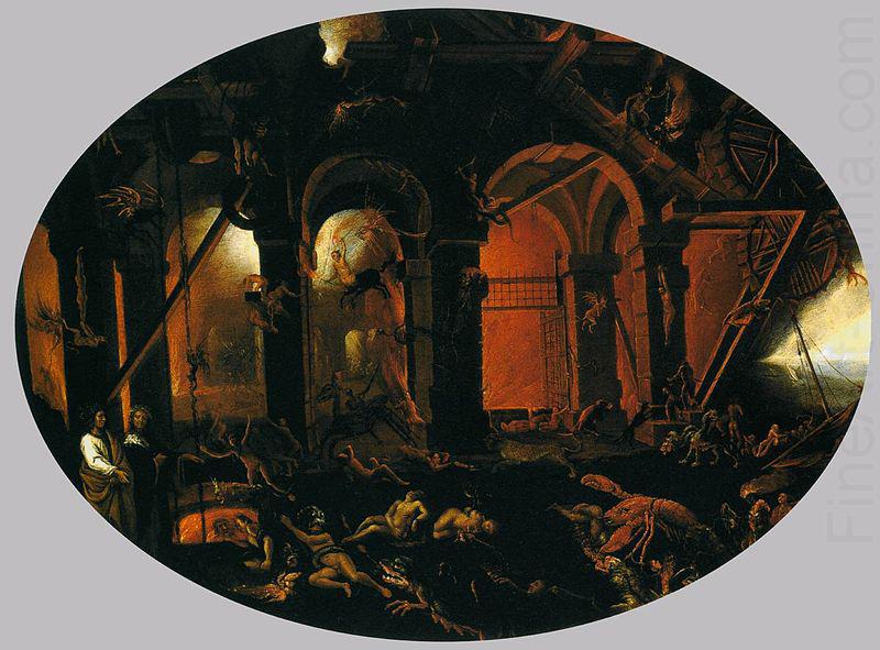 Filippo Napoletano Dante and Virgil in the Underworld china oil painting image